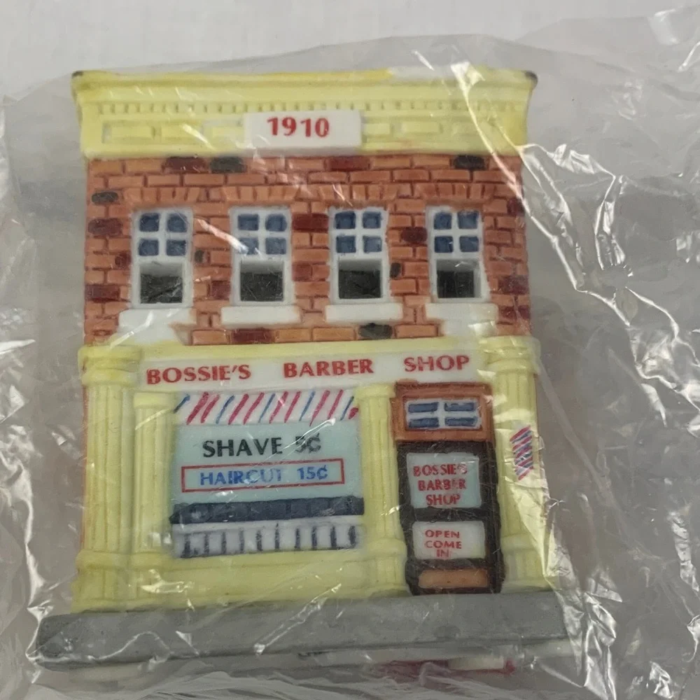 Bossie's Barber Shop Holiday Decor 1993 Vintage Christmas Decor Holiday